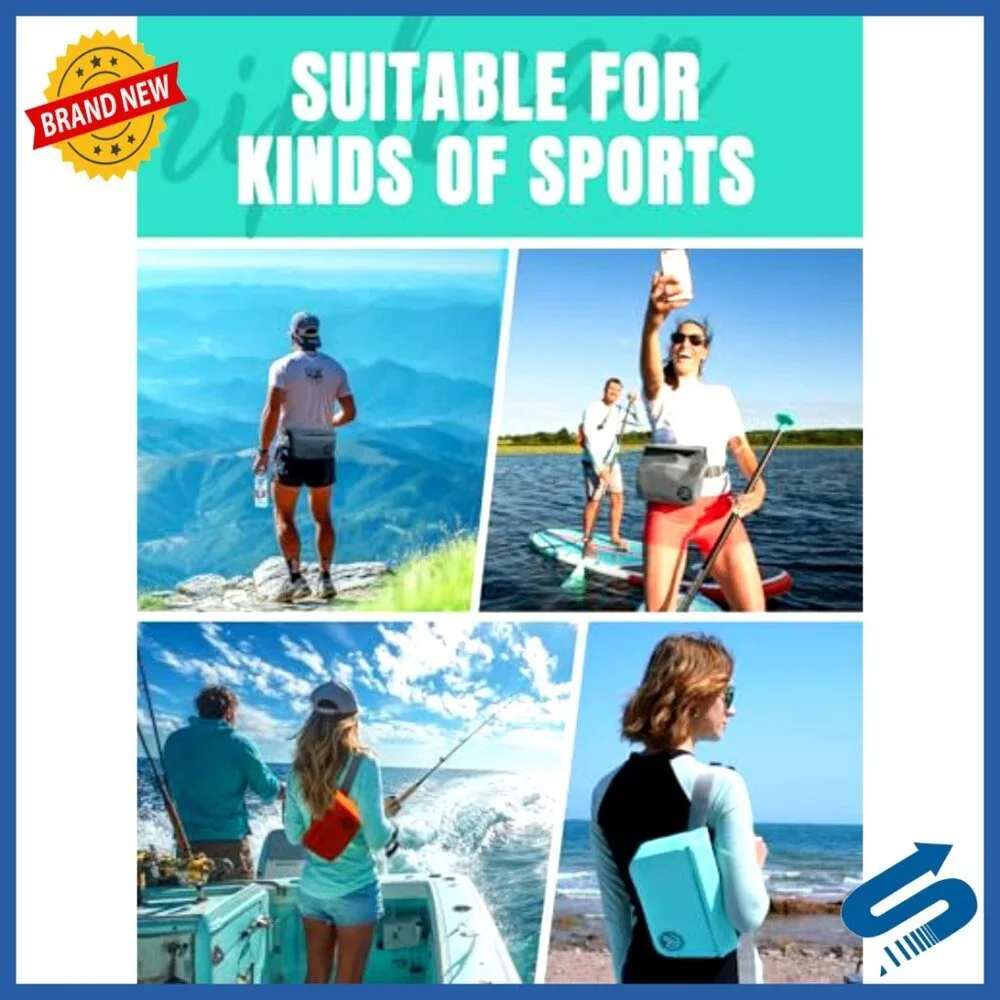 IPX7 Waterproof Fanny Pack 2.5L Magnetic Closure Dry Bag Kayaking